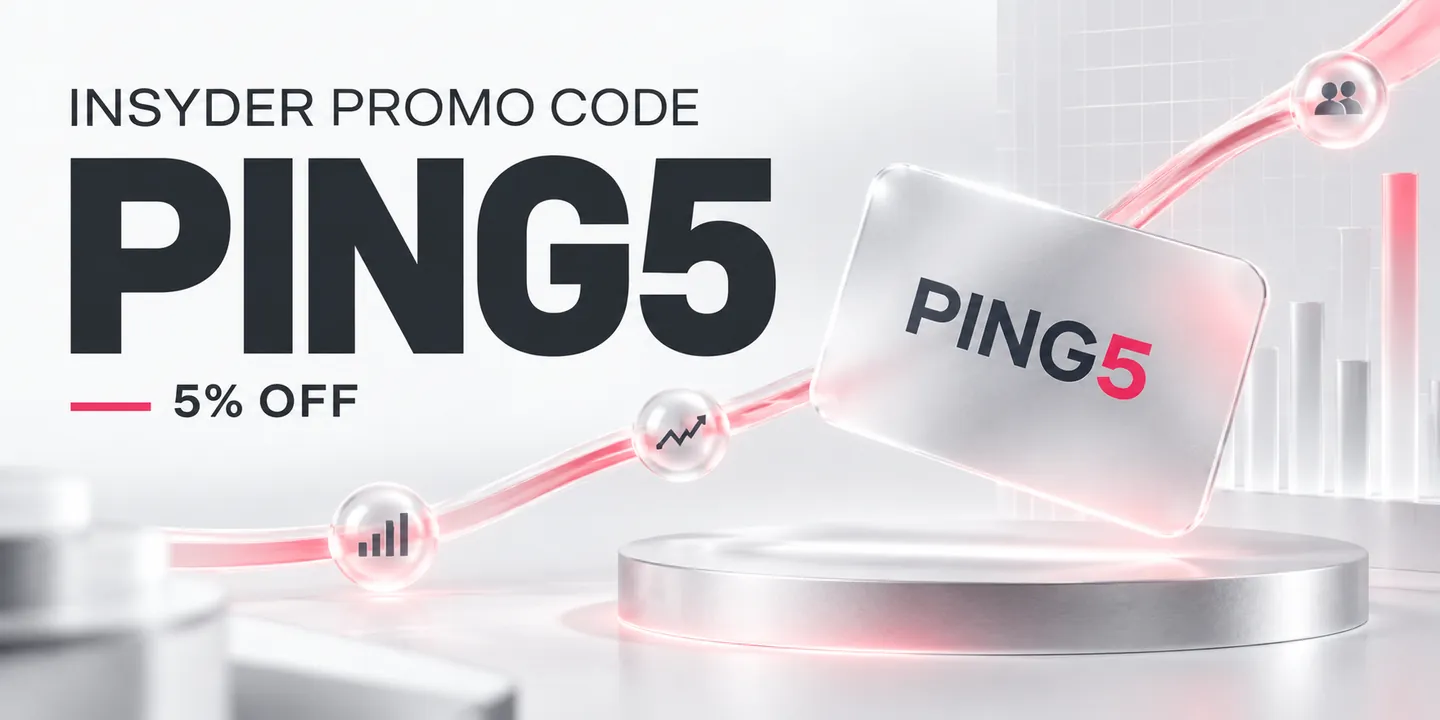 INSYDER PROMO CODE: PING5 — 5% off an eligible subscription payment